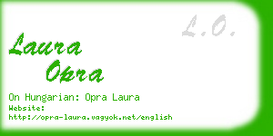 laura opra business card